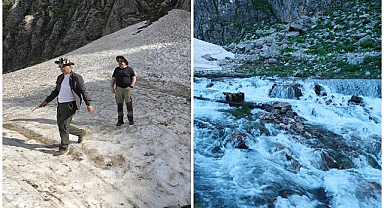 Kar suları Van Gölü'ne güç katıyor   