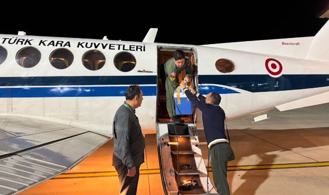 Kara Kuvvetleri’ne ait uçakla organ nakli için zamanla yarış
