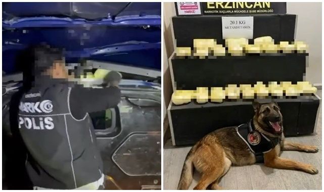 Kilolarca metamfetamin ele geçirildi
