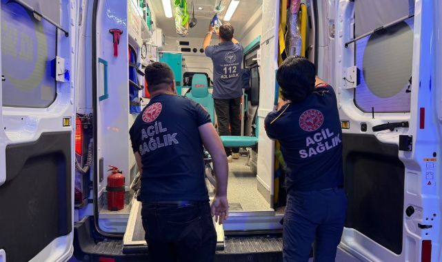 Kontrolden çıkan motosiklet devrildi