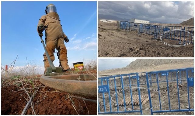 Korkutan tehlike geçti! Erzurum 2. OSB'deki top mermileri temizlendi