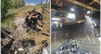 Köyde çıkan yangın korkuttu