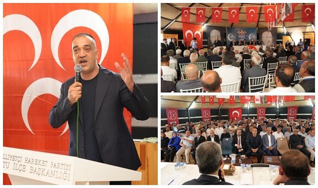 MHP Oltu İlçe Kongresi'nde Vedat Sağlam güven tazeledi
