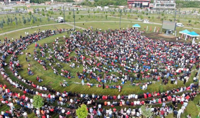 Milli heyecanı hep beraber yaşadılar