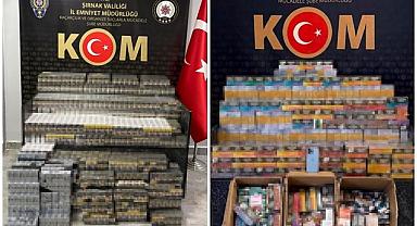 Milyonluk kaçak eşya ele geçirildi
