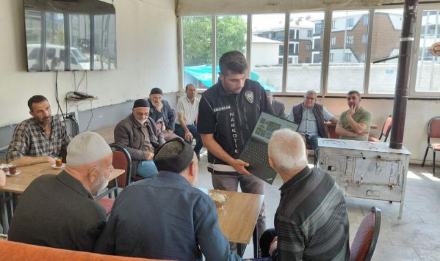 Narkotik ekiplerinden farkındalık çalışması