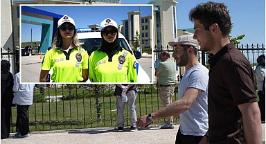 Öğrencinin yardımına kadın polisler yetişti
