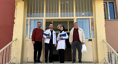 Öğrenciye skolyoz taraması yapıldı