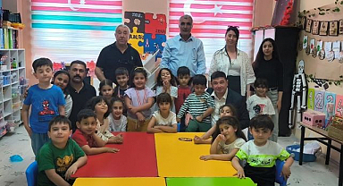 Şuşa Anaokulu'nda minik mezunlar kep attı