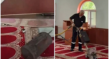 Tahrip edilen köy camisi yeniden ibadete açıldı
