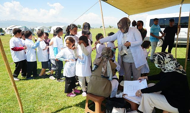Tarım işçilerinin sağlık kontrolleri yapıldı