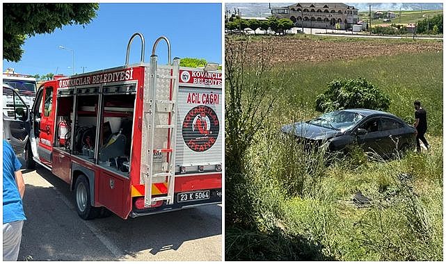 Tarlaya uçan araçta can pazarı