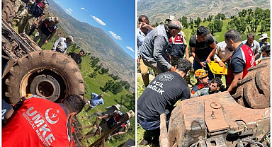 Traktörün altında kaldı! Hastanede yaşam savaşı veriyor