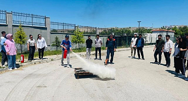 Uygulamalı afet eğitimi gerçekleştirildi