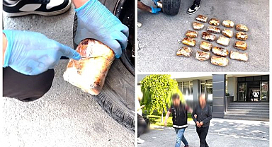 Uyuşturucuyu sakladığı yer görenleri şok etti!