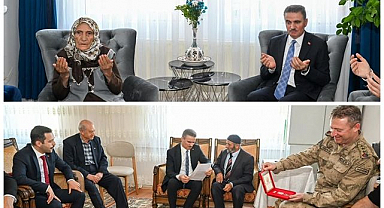 Vali Baruş’tan şehit ailesi ve Kıbrıs gazisine anlamlı ziyaret