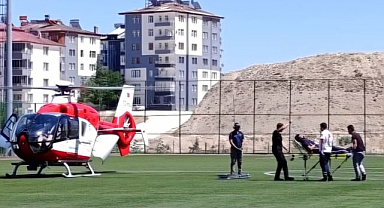 Ağır hasta İçin hava ambulansı devreye girdi