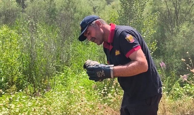 Alevlerin arasından hayata tutundu!