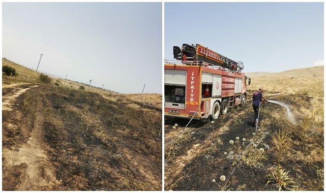 Anız yangınına hızlı müdahale