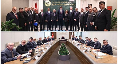 Bakan Kurum’a Erzurum heyetinden ziyaret! Şehrin sorunları masaya yatırıldı