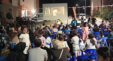 Çocuklara unutulmaz sinema gecesi   