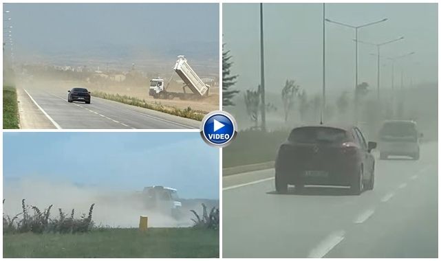 Çöl fırtınası değil hafriyat çalışması! 