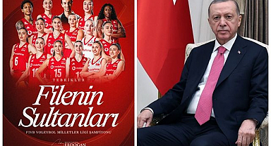 Cumhurbaşkanı Erdoğan’dan 'Filenin Sultanları’na tebrik   