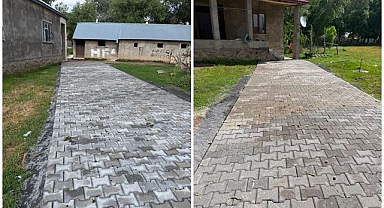 Evlerin kapısına kadar 4 metrelik yol