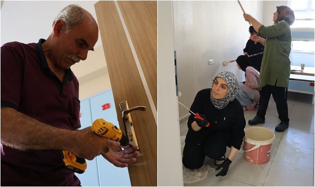Fedakar öğretmenlerden yeni dönem hazırlığı