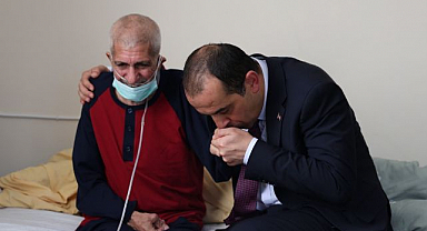 Geçmiş olsun ziyaretinde sıcak sohbet