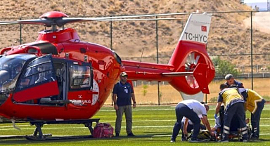 Hava ambulansı kalp hastası için havalandı