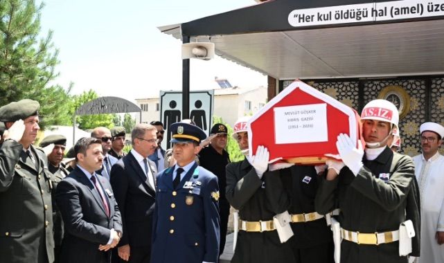 Kıbrıs Gazisi son yolculuğuna uğurlandı