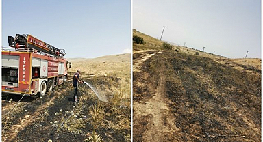 Kırsal alandaki yangın paniğe neden oldu