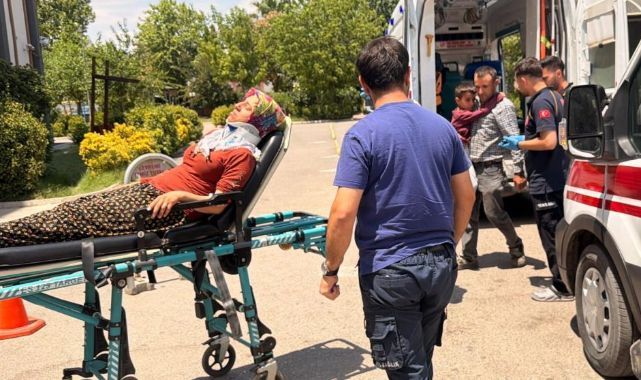 Kontrolden çıkan otomobil takla attı