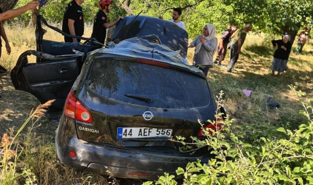 Kontrolden çıkınca şarampole devrildi!