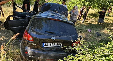 Kontrolden çıkınca şarampole devrildi!