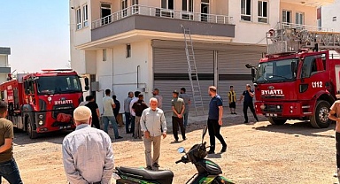 Korku dolu anlar: işçiler yangından böyle kurtarıldı