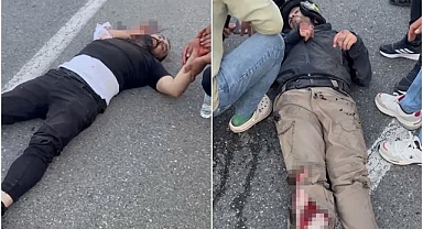 Motosiklet bariyerlere çarptı: 2 yaralı