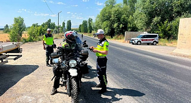 Motosiklet sürücülerine yönelik denetim yapıldı