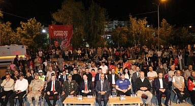 Oltu demokrasi nöbetinde tek yürek