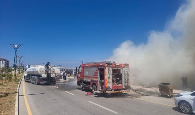 Ot yangını itfaiyeyi alarma geçirdi!