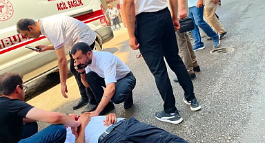 Otomobil dehşeti! Yayanın durumu ağır