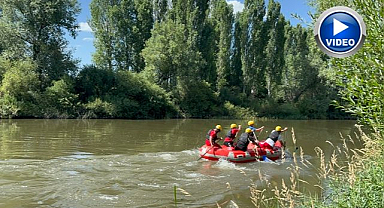 Rafting heyecanını yaşadılar