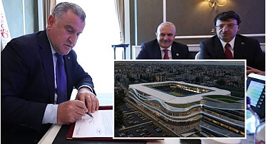Stadyum ve yaşam kompleksi için imzalar atıldı