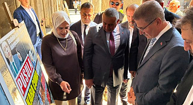 Tarihe tanık manşet ve fotoğraflar sergilendi
