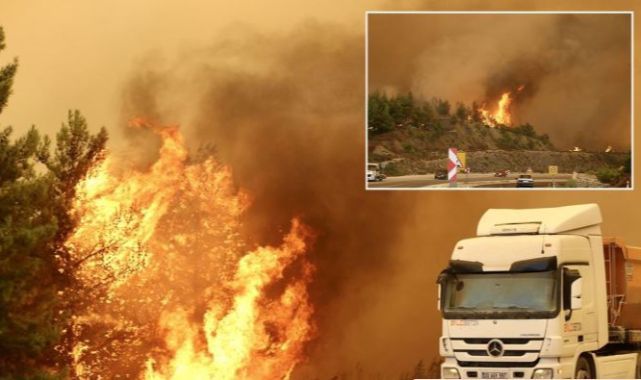 Tatil cennetti yanıyor! İki ili bir birine bağlayan yol kapatıldı