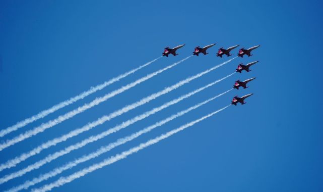 Türk Yıldızları’nın prova uçuşu nefes kesti