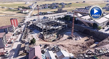 100 yataklı hastane ek binası yükseliyor 