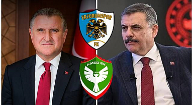 Bakanlar Erzurumspor- Amedspor maçını Diyarbakır'da takip edecek