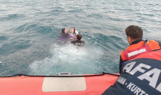 Can simidiyle göle açıldılar, mahsur kaldılar